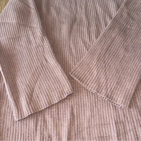 Lillusory Women’s Cozy Brown Turtleneck Sweater 50% Viscose Size L - Picture 6 of 9